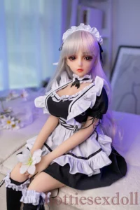 68cm 2ft3 Young Servant Cherry Girl With Soft Skin TPE Doll US Stock