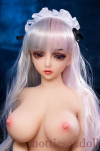 68cm 2ft3 Young Servant Cherry Girl With Soft Skin TPE Doll US Stock