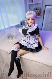 68cm 2ft3 Young Servant Cherry Girl With Soft Skin TPE Doll US Stock