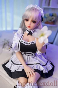 68cm 2ft3 Young Servant Cherry Girl With Soft Skin TPE Doll US Stock