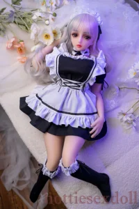 68cm 2ft3 Young Servant Cherry Girl With Soft Skin TPE Doll US Stock