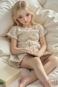 US Stock 60cm 1ft11 TPE Twee Girl Petite Flat Chested With lovely dress