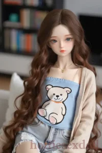 US Stock 60cm 1ft11 Mini Cute Tiny Small Chested Curly​ Lovely Girl For Man