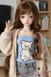 US Stock 60cm 1ft11 Mini Cute Tiny Small Chested Curly​ Lovely Girl For Man
