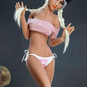 157cm 5ft2 Petite Bust White Hair Paired With A Hat Realistic Sex Doll