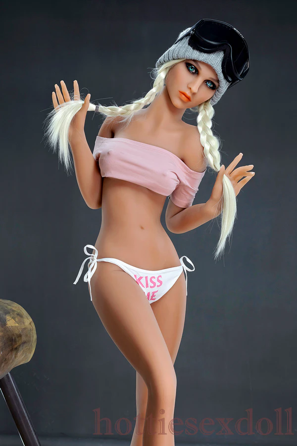 157cm 5ft2 Petite Bust White Hair Paired With A Hat Realistic Sex Doll