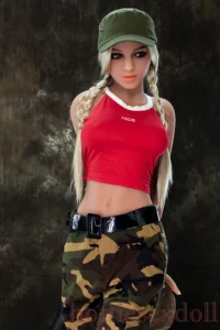 166cm 5ft5 Yellow And White Twin Braids Athletic Outfit Rebel Girl For Man