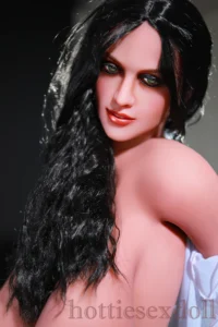 156cm 5ft1 Large Bust​ Wavy Black Hair Bold Lady Alluring Sex Doll