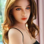 159cm 5ft3 Small breast Minimal Girl Lying On The Desk With Black Dress