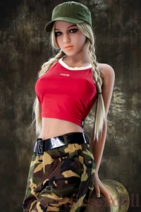166cm 5ft5 Yellow And White Twin Braids Athletic Outfit Rebel Girl For Man