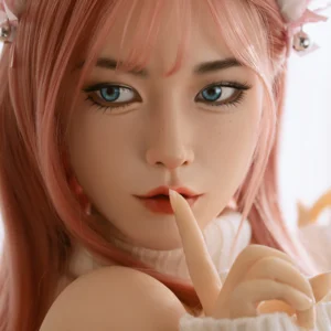 160cm 5ft3 Sweet Pink Hair Bule Eyes Cosplay Beauty Sex Dolls