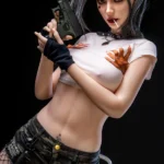 173cm 5ft8 Fearless Female Police Warrior Gray Hair Styled In Two Ponytails