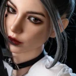 173cm 5ft8 Fearless Female Police Warrior Gray Hair Styled In Two Ponytails