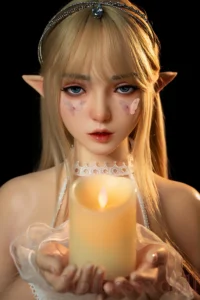 150cm 4ft11 Flat Chested​ Forest Elf Style Full Silicone Body Realistic Doll