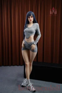 170cm 5ft7 B Cup Long Blue Straight Hair Large Deep-set Eyes Sex Doll