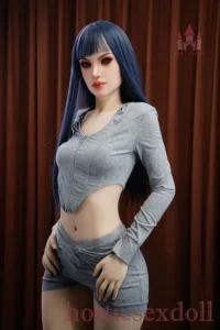 170cm 5ft7 B Cup Long Blue Straight Hair Large Deep-set Eyes Sex Doll
