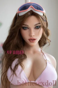Pink Bikin With Glasses Surfing At The Beach Cool Real Doll
