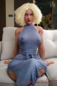 165cm 5ft5 D Cup Afro Perm Wheat Skin Tone Cable-Knit At Sofa Sex Doll