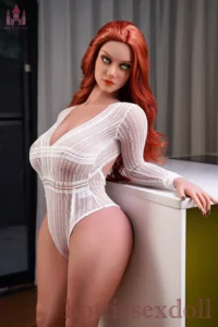 157cm 5ft2 H Cup French Girl Burgundy Fit Toned Figure Sex Doll