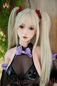 Blonde Twin-tails Cosplay Anime Style Bunny Girl Outfit Sex Doll