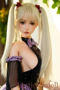 Blonde Twin-tails Cosplay Anime Style Bunny Girl Outfit Sex Doll